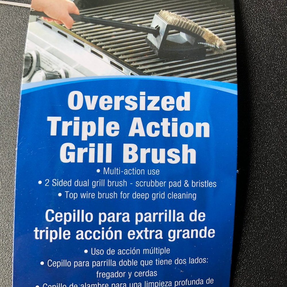 Mr Bar-B-Q Oversized Triple Action BBQ Grill Brush #507325